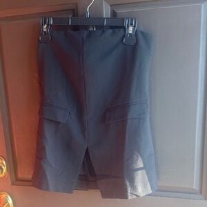 White House Black Market Women's Black Suit Pocket Top